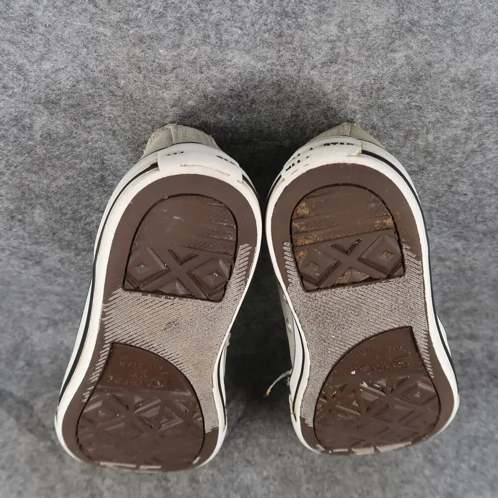 Converse Shoes Kids 4 Sneakers All Star Canvas Casual Lace Up Gray Trainer Youth